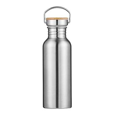 Imagem de shamjina Garrafa de água de 12/17/20/25 Onças para Ciclistas, Corredores, Caminhantes, Academia, Bamboo Lid 600ML