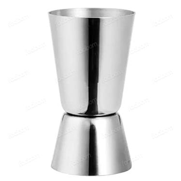 Imagem de Dosador Duplo Copo Medidor Em Aço Inox Coquetel Bebidas Drinks Bar