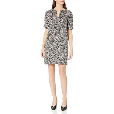 Imagem de Karen Kane Vestido feminino com decote V dividido, Leopardo, PP