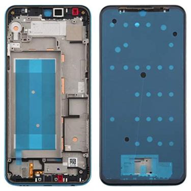 Imagem de Sparts Parts Placa de moldura LCD com moldura frontal para LG K50 / K12 MAX / LMX520BMW / LMX520EMW (preto) Cabo flexível de reparo (cor azul)
