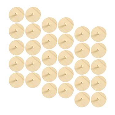 Imagem de Topo giratório de madeira inacabado de 30 peças giroscópio jardim de infância engraçado giroscópio educacional à mão