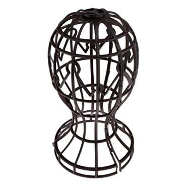 Imagem de SDENSHI Suporte de peruca dobrável para viagem leve para chapéu secador de cabelo dobrável - marrom