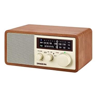 Imagem de Sangean RA50562 Am and Fm Bluetooth armário de madeira rádio, multicolorido