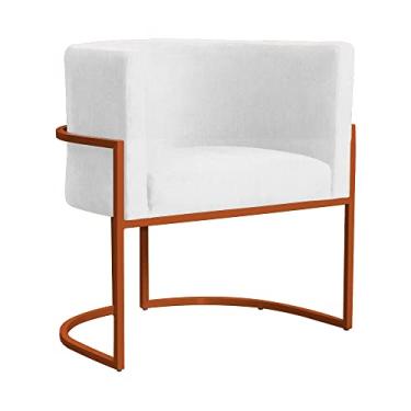 Imagem de Poltrona Luana para Sala Base em Bronze Suede Cores - DS Estofados