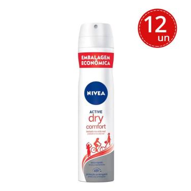 Imagem de Kit Desodorante Aerosol Nivea Dry Impact For Men 200ml - 12 Unidades