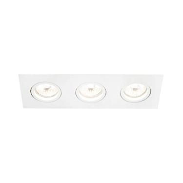 Imagem de Embutido Lisse II 3 AR111 LED 460x160x70mm, New Line, IN55553BT, 150W, Branco Fosco, Grande