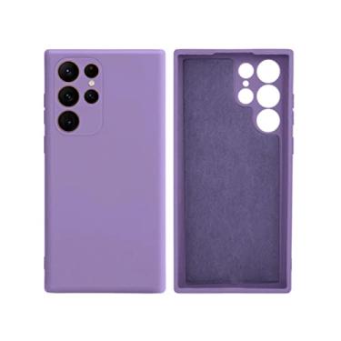 Imagem de Capinha Flexível Colorida Slim Compatível com Samsung Galaxy S22 ULTRA - 3 Camadas de Proteção - PREMIUM DUPIN (Lilás)