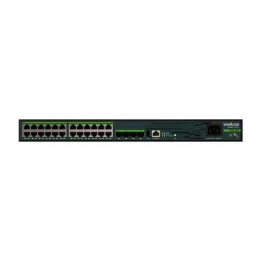 Imagem de Switch Gerenciavel 24P + 4P SFP S3028G-PB Max Preto Intelbras