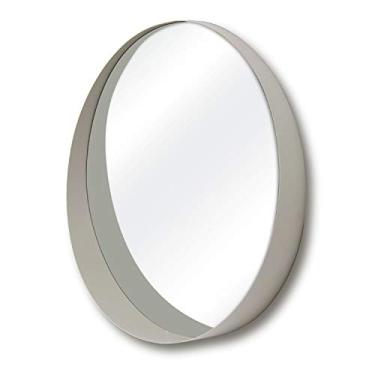 Imagem de Espelho Decorativo Stokolmo Off White 60 cm Redondo Branco, 60 cm
