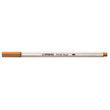 Imagem de Caneta Brush Premium – STABILO Pen 68 brush – Caixa com 10 unidades – Marrom Escuro