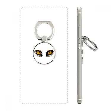 Imagem de Suporte de anel de telefone com decoração de olhos de raposa de desenho animado, suporte ajustável
