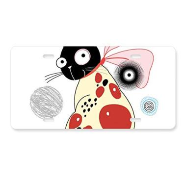 Imagem de DIYthinker Animal Pet Lover Placa de licença para decoração de carro, acessório de aço inoxidável