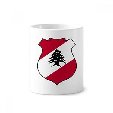 Imagem de Lebanon – Suporte de caneta com emblema nacional da Ásia, copo de lápis
