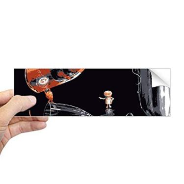 Imagem de DIYthinker Adesivo retangular de vidro para decoração de balde de gelo para notebook, janela