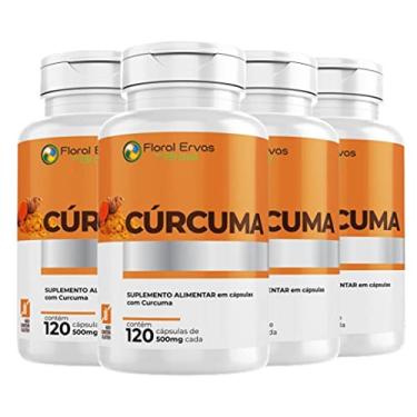 Imagem de Cúrcuma 500 mg 4x 120 Cápsula Açafrão Tumérico Açafrão Índia