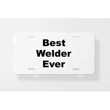 Imagem de Capa para placa de carro de soldador - Capa para placa de carro - Capa para moldura de placa de carro 15 x 30 cm