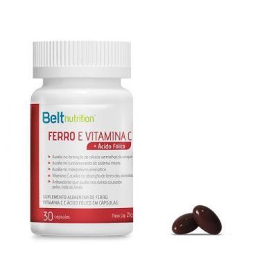 Imagem de Belt Ferro E Vitamina C + Ácido Fólico - Belt Nutrition - 30 Cápsulas