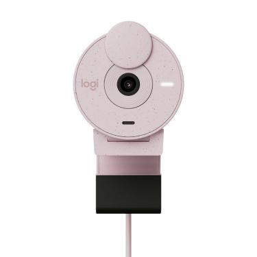 Imagem de Webcam Logitech Brio 300Full HD 1080P Com Microfone USB-C 960-001446 Rosa