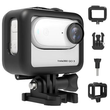 Imagem de Miimall Capa protetora para Insta360 Go3 compatível com Insta360 Go3, [Capa com moldura] [Trava segura] com absorção de choque, antiderrapante, resistente a arranhões e acessórios para Insta360 Go3