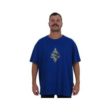 Imagem de Camiseta Mcd Oversized Camuflado Azul