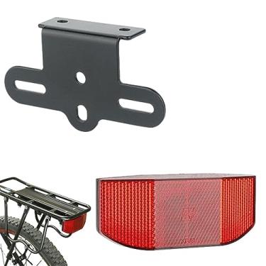 Imagem de Refletor de luz traseira de bicicleta,Bicicleta com luz de lâmpada traseira reflexiva | Acessório de ciclismo para bicicletas dobráveis de mountain bike mtb, bicicleta, bicicleta urbana Hersil