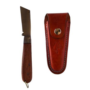 Imagem de Canivete Araguari De Aço Carbono + Bainha De Couro Legitimo (havana)