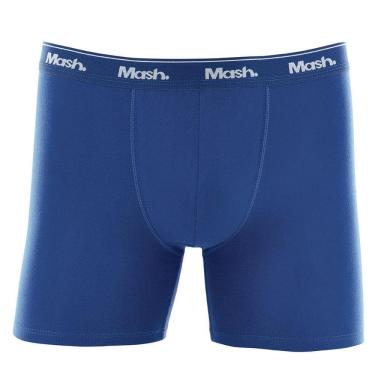 Imagem de Cueca Boxer Cot Liso Elast, Mash, Masculino, Azul Marinho, P