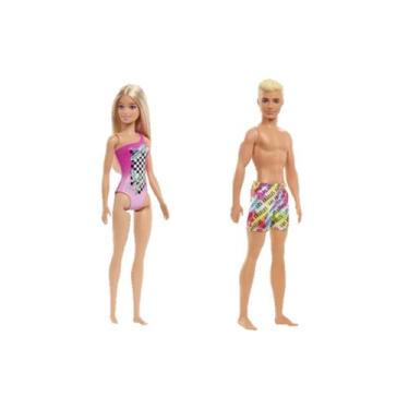 Imagem de Boneca Barbie E Ken Namorados Praia Mattel