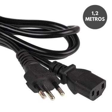 Imagem de Cabo De Força Tripolar 1,2M Pc Fontes Monitores