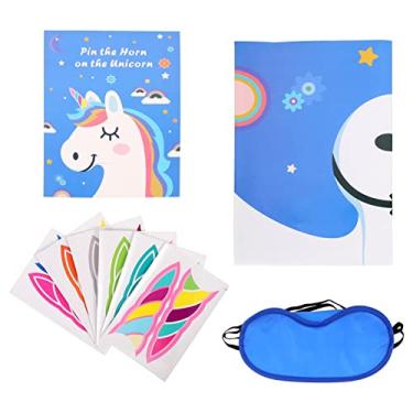 Imagem de Abaodam Brinquedo Infantil 2 Conjuntos Adesivos De Unicórnio Adesivos Para Desenho Animado Papel Adereços Filho Lembrancinhas