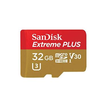 Imagem de SanDisk Extreme Plus 32Gb Microsdhc Uhs-I / V30 / U3 / Classe 10 Cartão Com Adaptador (Sdsqxwg-032G-Acma)