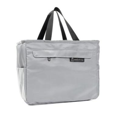 Imagem de Bolsa T?rmica Marmita Lancheira Imperme?vel Com Al?a marmita Fitness (CINZA)