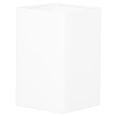 Imagem de C pula Quadrada De Abajur Tecido Branco 12x20cm