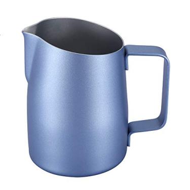 Imagem de Copo de leite, copo durável com bico de bico para cafeteria(Jazz azul)