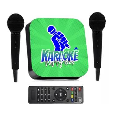 Imagem de Karaoke Party Box Verde +2 Microfones +de 1000 Músicas Com Pontuação Videoke