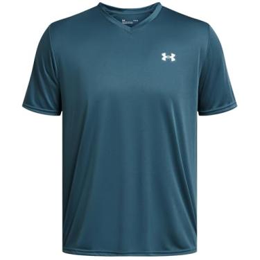 Imagem de Under Armour Camiseta masculina Tech 2.0 gola V manga curta, Azul estático, M