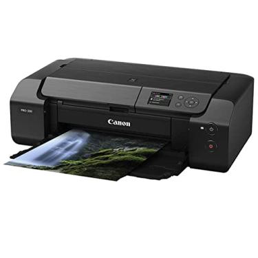 Imagem de Canon Impressora fotográfica profissional sem fio PIXMA-200, imprime até 33" X 19", tela LCD colorida de 3" e software de layout e impressão de dispositivos móveis, preta
