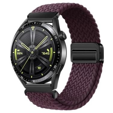 Imagem de XMUXI Pulseira de relógio de 22 mm compatível com Samsung Galaxy Watch 3 de 45 mm/Gear S3, pulseiras de liberação rápida para Garmin Forerunner 255/Venu 2/Venu 3 de 45 mm/Huawei Watch GT4 Band 46 mm