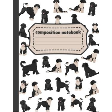 Imagem de Caderno de composição de cães de água portugueses: pose fofa para cães de água portugueses | 120 páginas pautadas pela faculdade - 21 x 28, para crianças, adolescentes e meninas.