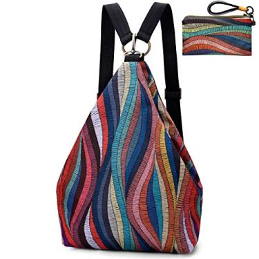 Imagem de Mochila feminina premium Black Butterfly, estilo boêmio, casual, moderna, leve e pequena, Small