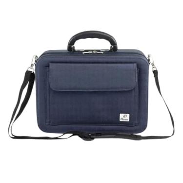 Imagem de Panton, Maleta Médica Profissional Luxo Azul – Transporte Seguro de Instrumentais | Alça Tiracolo e Bolso Externo | Durável e Elegante para Profissionais de Saúde