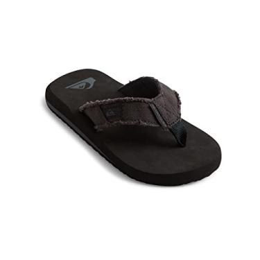 Imagem de Quiksilver Sand lia infantil Macaco Abyss Youth, Black/Black/Brown, 11 Big Kid