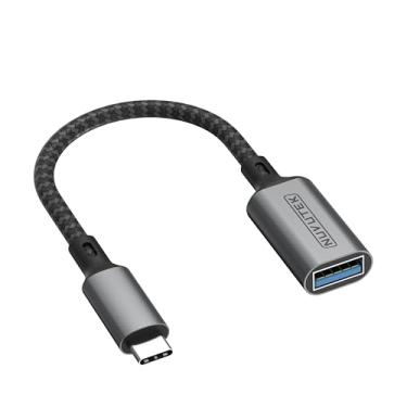 Imagem de NUVUTEK Conversor de cabo adaptador USB-C para USB 3.0, tipo C macho para USB fêmea, suporta OTG, compatível com iPhone 15 Series, Samsung S23/S24 Series, iPad Pro, MacBook Pro e mais