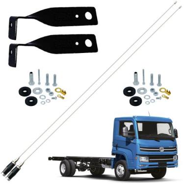 Imagem de 2 Antena Móvel Px Maria Mole Inox 1,40 metros Volkswagen Delivery Kit 