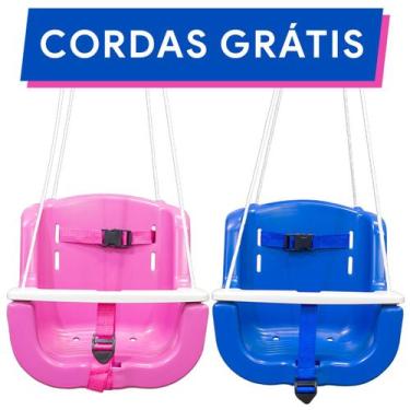 Imagem de Cadeira Cadeirinha de Balanço Infantil Descanso com Corda Parque Jardi