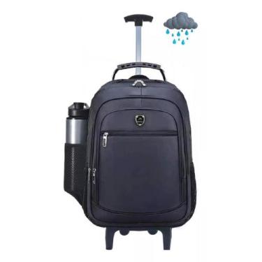 Imagem de Mochila Com Rodinhas Escolar Faculdade Trabalho Viagem Preta - PIETRIX