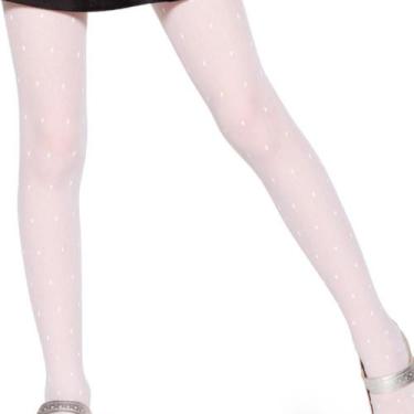 Imagem de Meia Calça Lobinha Poá Infantil 2515-001, Branco antartida, BB