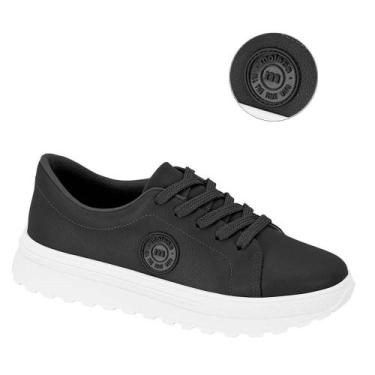 Imagem de Tênis Moleca Floather Classic Flatform- Preto, Preto, 35, Mulher