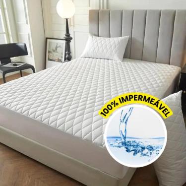 Imagem de Capa De Colchão Impermeável Protetora Matelada Para Colchão Solteiro -