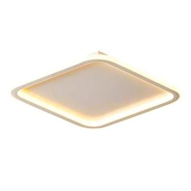 Imagem de Plafon LED Slin 60W 3000K, 4000K e 6000K (Dimerizável) Branco Quadrado